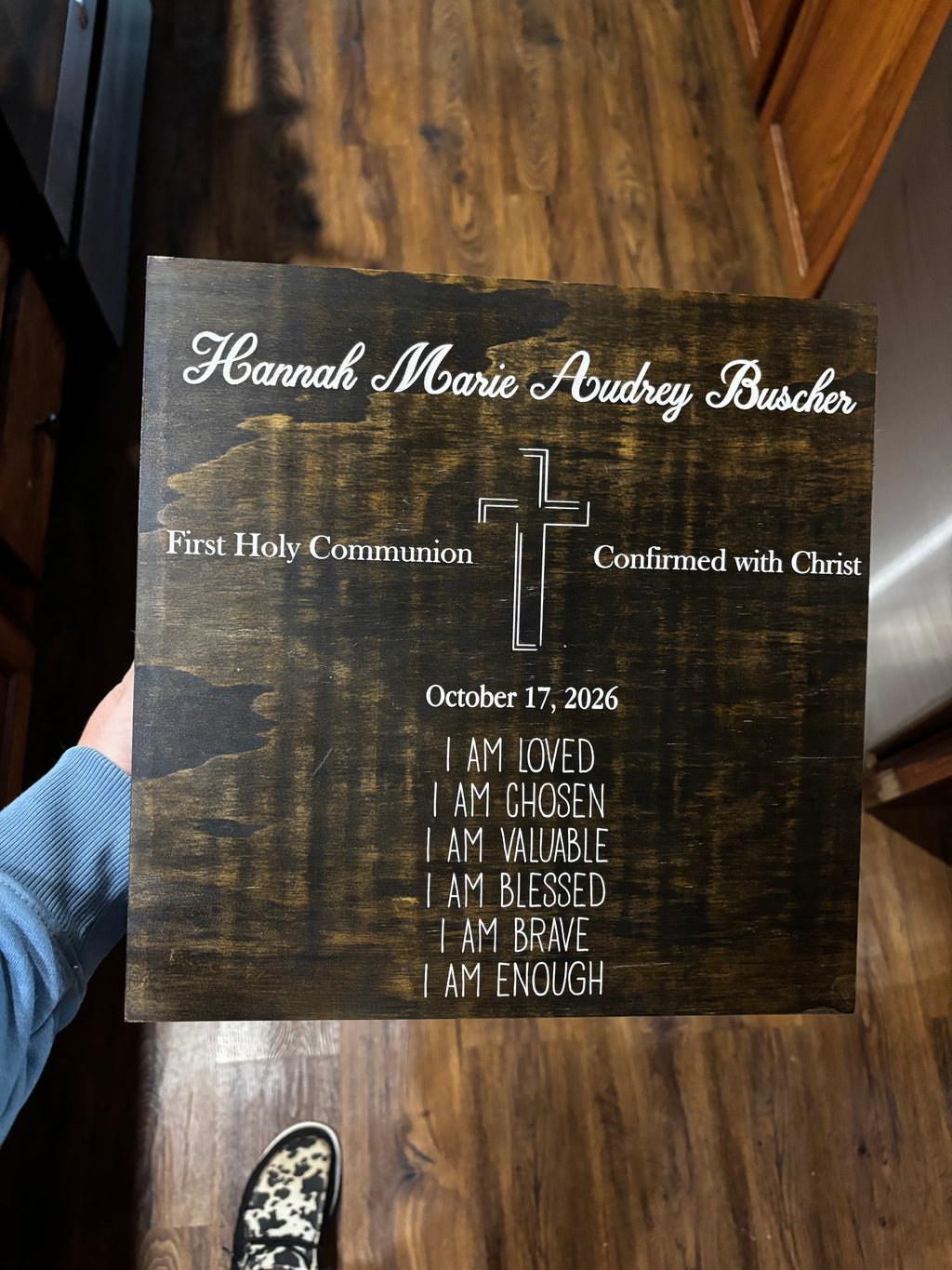 Personalized Wooden Keepsake Box – Custom Engraved Memory Box
