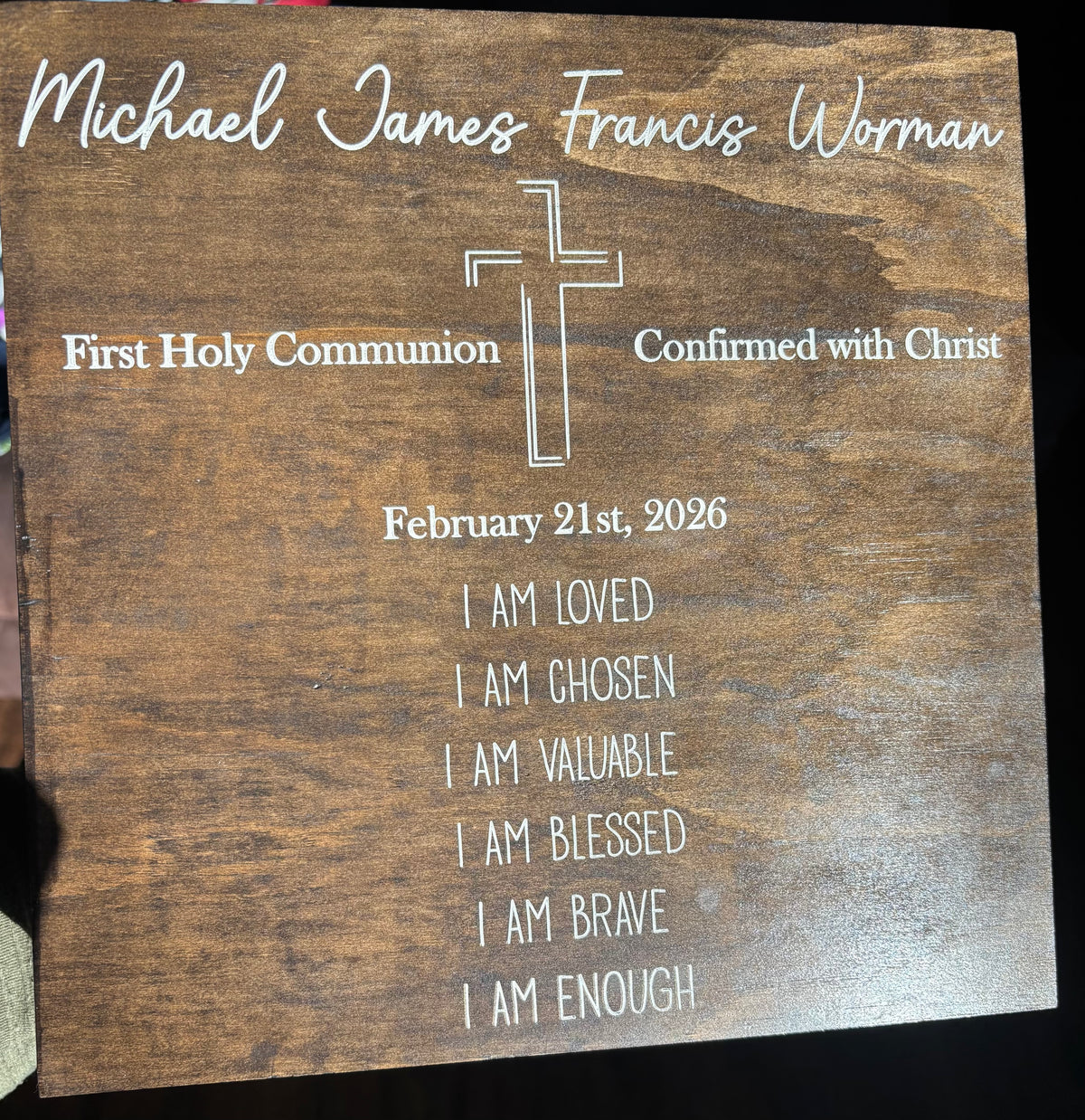 Personalized Wooden Keepsake Box – Custom Engraved Memory Box