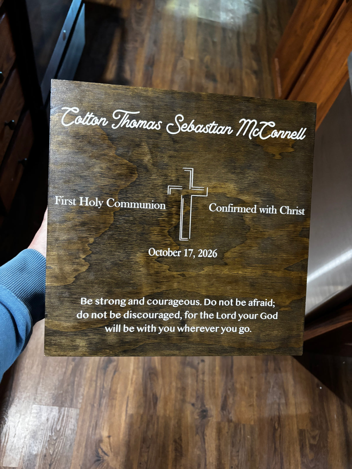Personalized Wooden Keepsake Box – Custom Engraved Memory Box