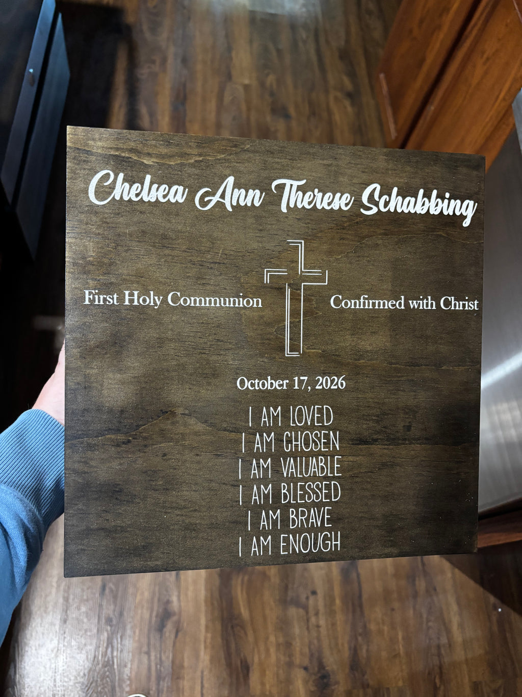 Personalized Wooden Keepsake Box – Custom Engraved Memory Box
