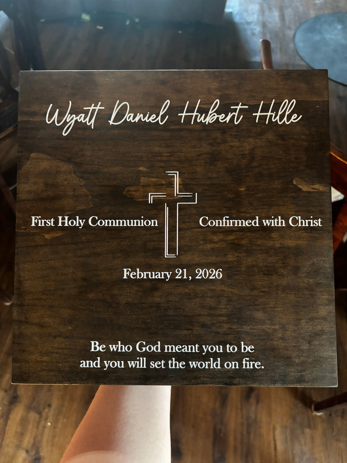 Personalized Wooden Keepsake Box – Custom Engraved Memory Box