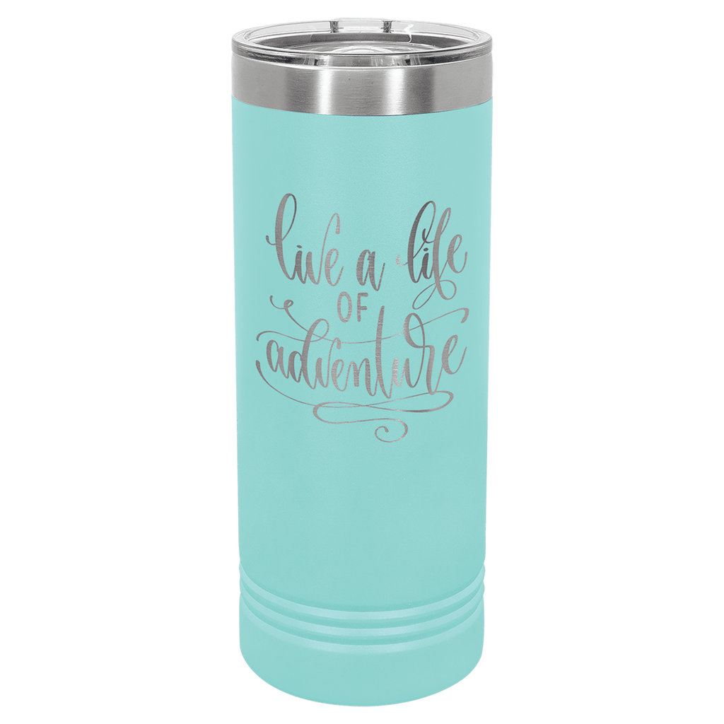 Teal Polar Camel 22 oz. Skinny Tumbler with Slider Lid