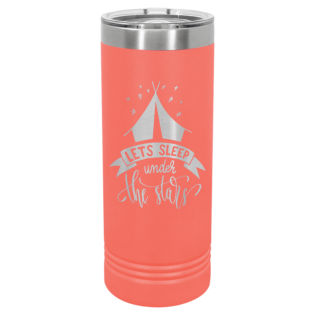 Coral Polar Camel 22 oz. Skinny Tumbler with Slider Lid