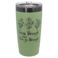 Sage/Ghost Black Polar Camel 20 oz. Summer ION-Plated Ringneck Tumbler with Slider Lid