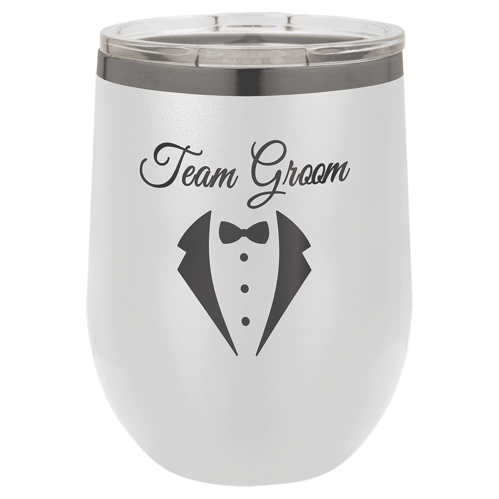 White Ghost Black Polar Camel 12 oz. Stemless Wine Tumbler