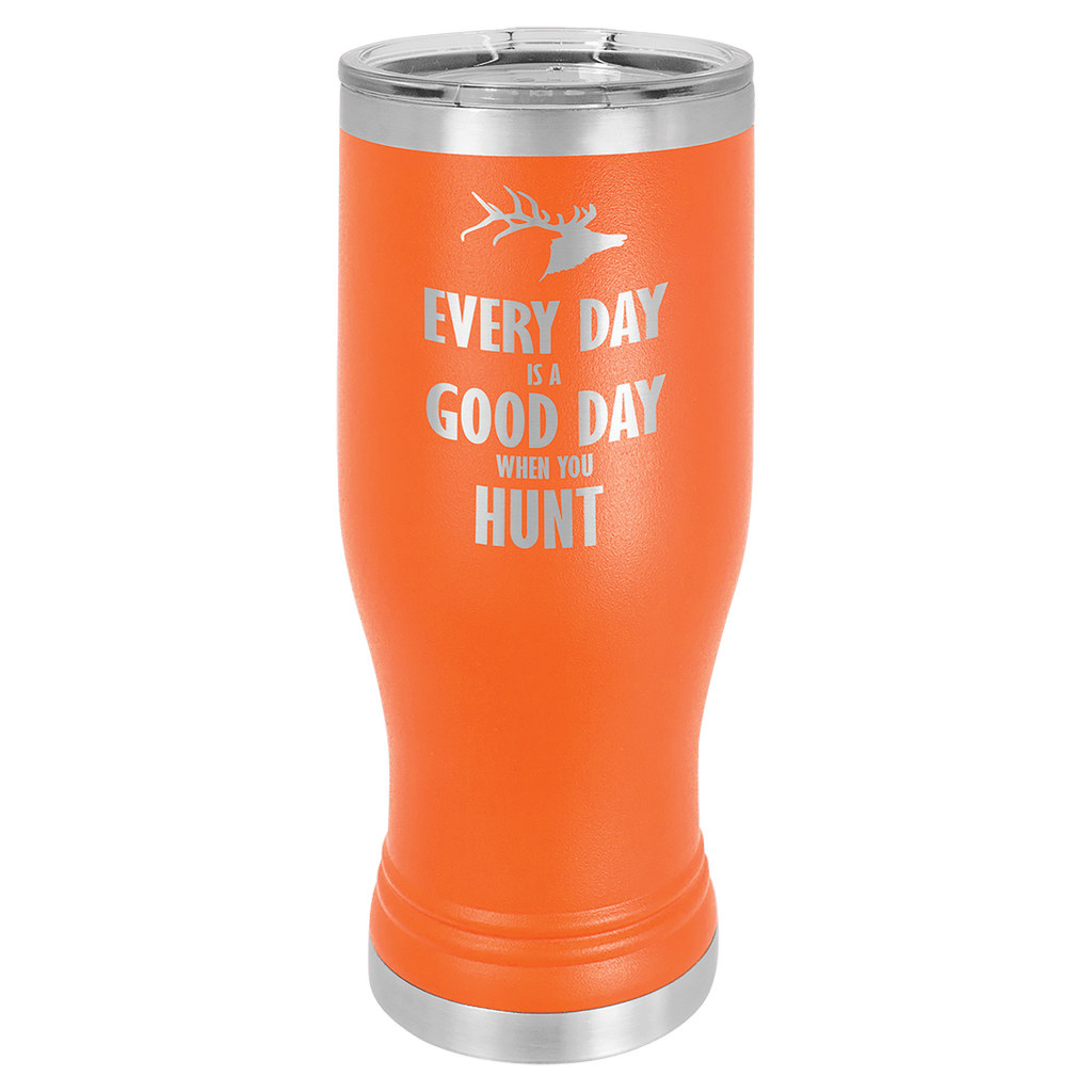 Orange Polar Camel 20 oz Pilsner with Clear Lid