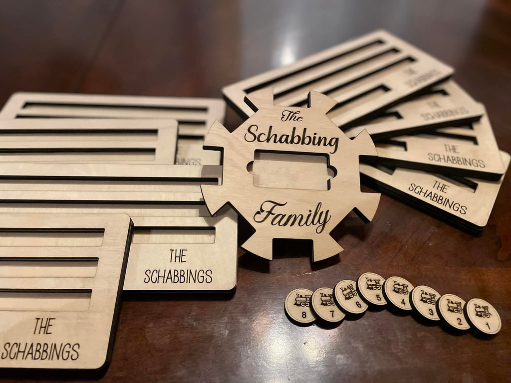 Domino Mexican train set