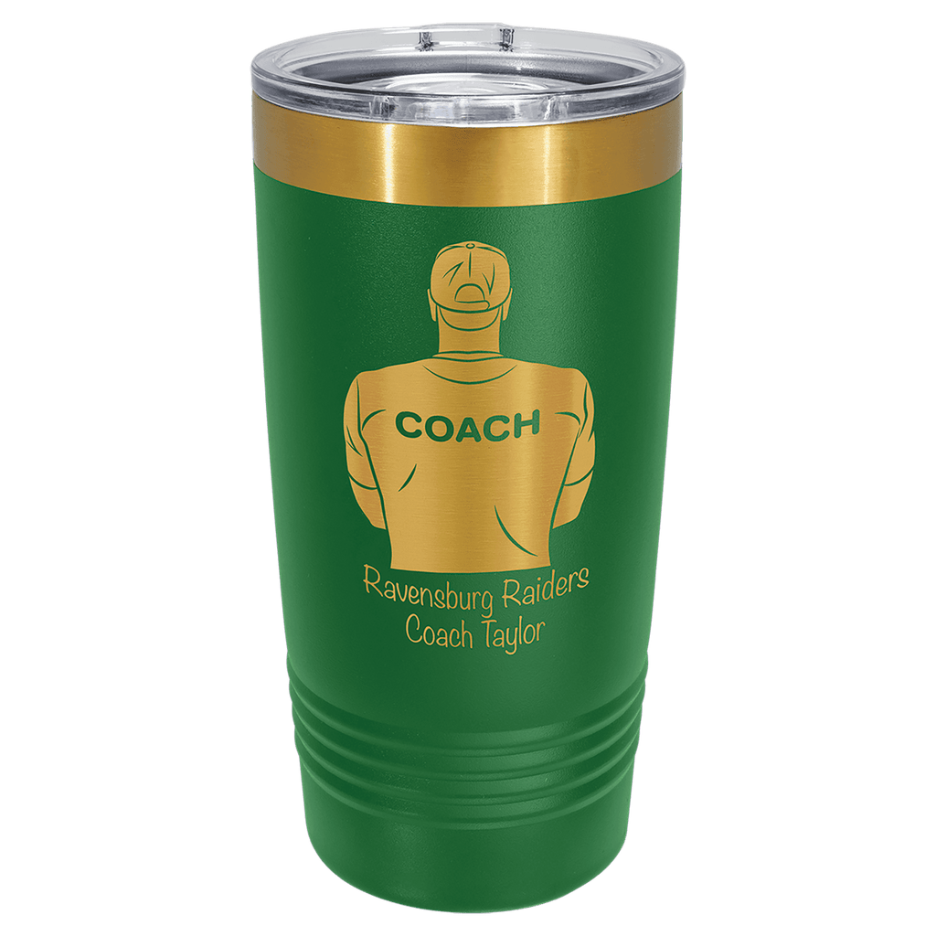 Polar Camel 20 oz. Bright Gold ION-Plated Ringneck Tumbler