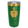 Polar Camel 20 oz. Bright Gold ION-Plated Ringneck Tumbler