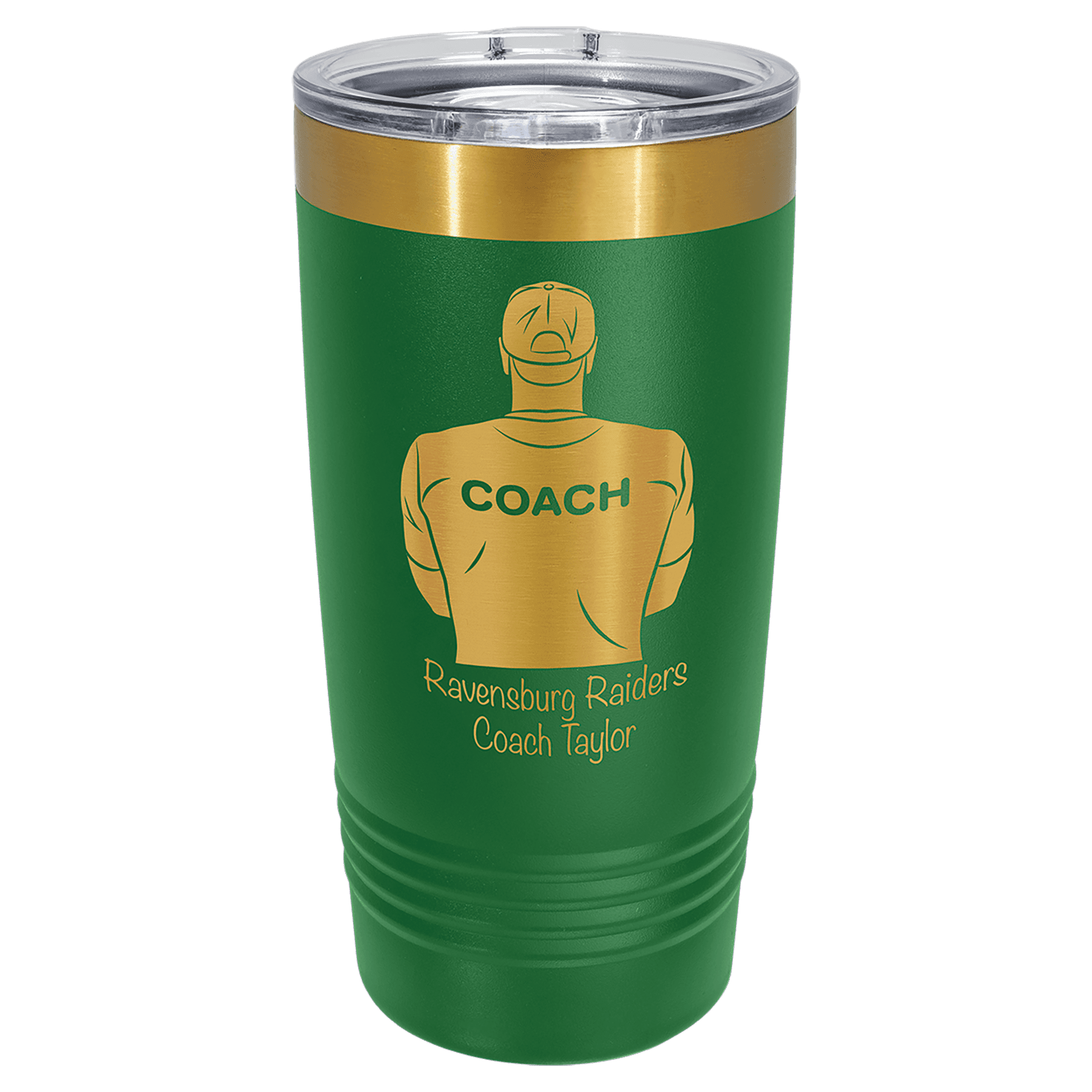 Polar Camel 20 oz. Bright Gold ION-Plated Ringneck Tumbler