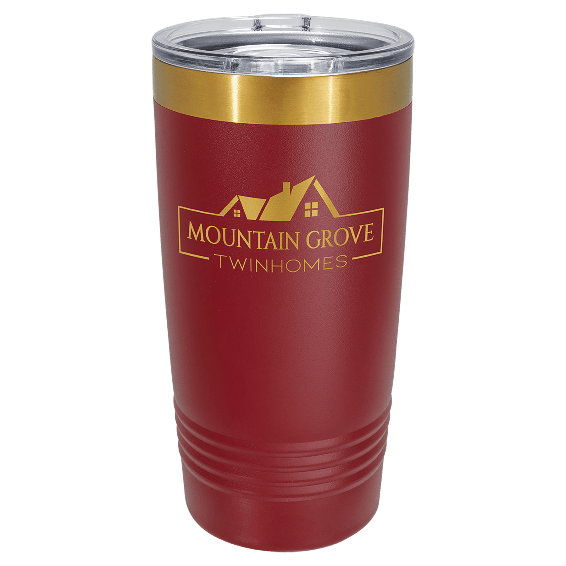 Polar Camel 20 oz. Bright Gold ION-Plated Ringneck Tumbler