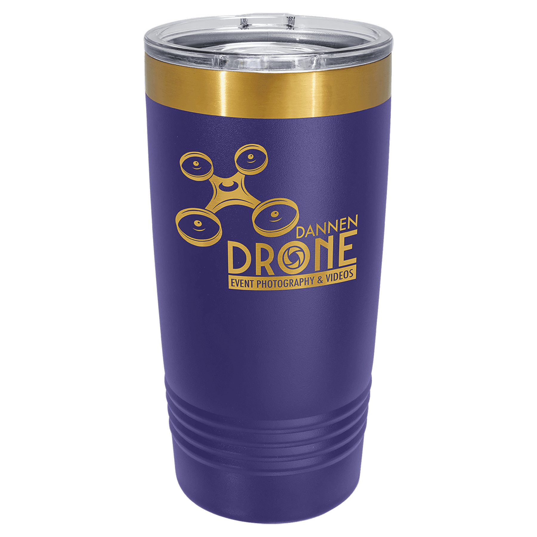 Polar Camel 20 oz. Bright Gold ION-Plated Ringneck Tumbler